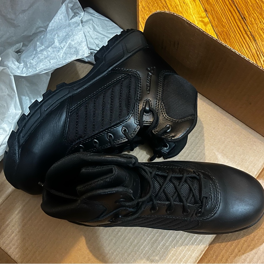 Black Bates tactical safety work boots